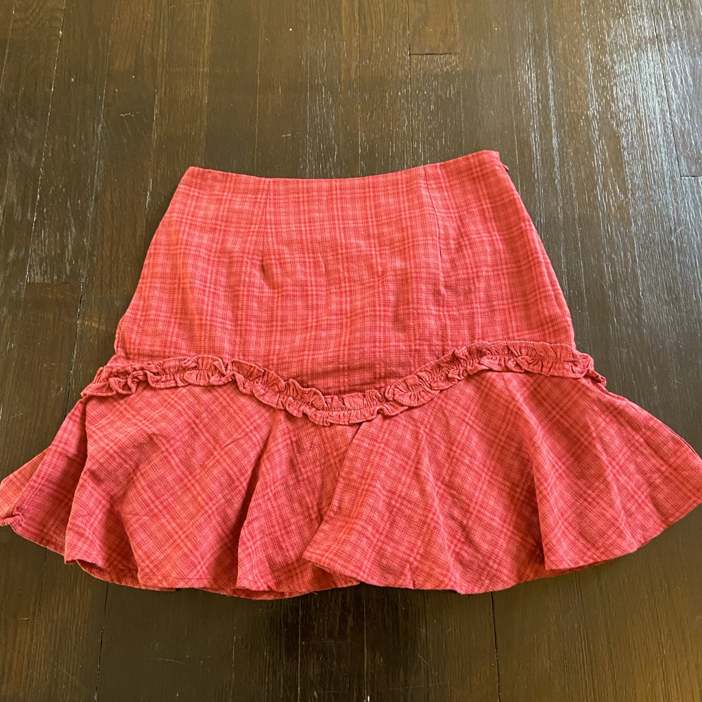 High Waisted Plaid Mimi Skirt